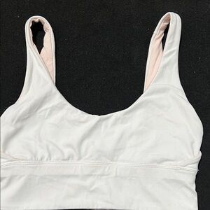 lululemon athletica White Bralette with Pale Pink Lining
